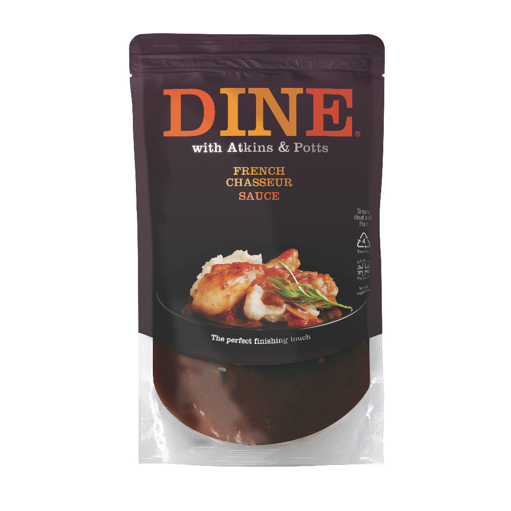 DINE with Atkins Potts Chasseur Sauce 350g Fennel and Ginger