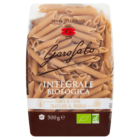 Garofalo Organic Whole Wheat Penne Ziti Rigate (500g)