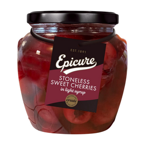 Epicure Stoneless Sweet Cherries in Light Syrup (550g)