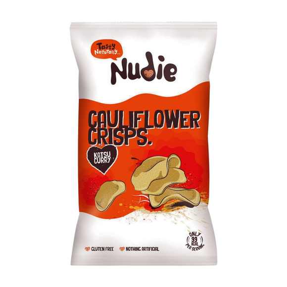 Nudie Snacks Katsu Curry Cauliflower Crisps (80g)