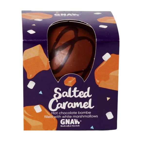 Gnaw Salted Caramel Hot Chocolate Bombe (43g)