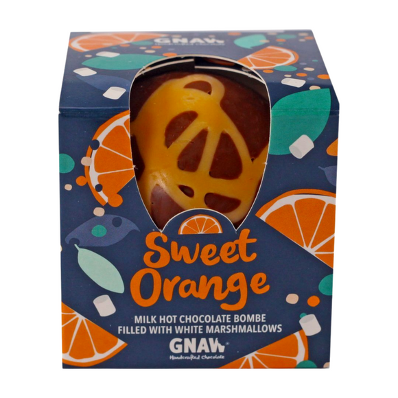 Gnaw Sweet Orange Hot Chocolate Bombe (43g)