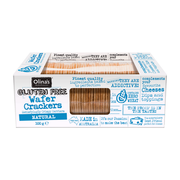 Olina's Bakehouse Gluten Free Natural Wafer Crackers (100g)