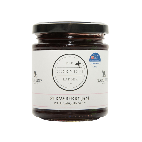 The Cornish Larder Strawberry Jam with Tarquin's Gin (220g)